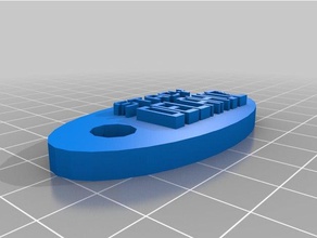 my customized roomnumber keychain - v 02 3d print model - Mito3D