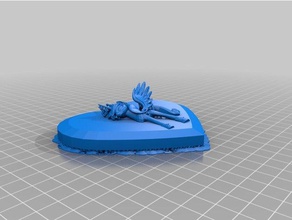 plus facile à imprimer art coeur en forme de boîte mon petit poney 3d print model - Mito3D
