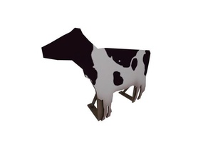 tf2 cutout cow props bovine disguise team fortress 2 two tf2jam 3d print model - Mito3D