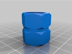 my customized screw-to-screw connector household supplies 3d print model - Mito3D