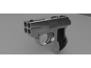 derringer 357 fisso di stampa oggetti scena fusion 360 la pistola prop giocattolo 3d print model - Mito3D