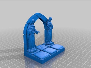 angel archway based openforge toys & games frostgrave 3d print model - Mito3D