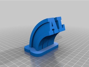 my customized sweeping name plateal office 3d print model - Mito3D