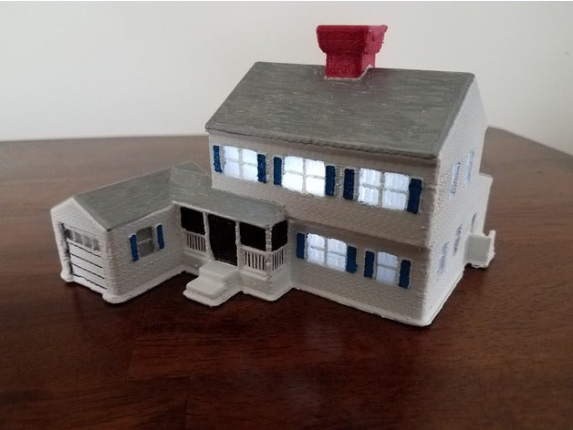 glen natal casa de aldeia edifícios e estruturas vila departamento 56 dickensville hawthorne casas paisagem landschaft lemax luville modelo putz 3D print model - Mito3D