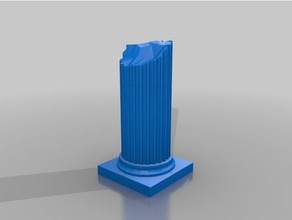 lampe de style gothique colonne romaine décor 3d print model - Mito3D