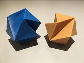 jessen's orthogonal icosahedron math aidan buckminster fuller d20 flexible geodesic geometric geometry jessen jessens leitch art platonic solid polyhedra polyhedron shape steffen steffens topology wunderlich xyzaidan 3d print model - Mito3D