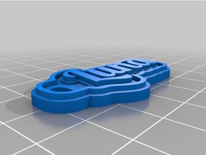 luna Schlüsselanhänger kundengebundene 3d print model - Mito3D