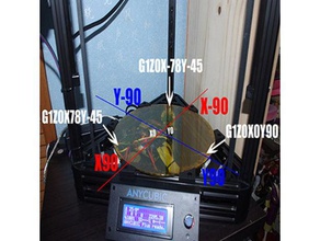 kossel plus anycubic - manuel yatak tesviye kısayol 3d yazıcılar delta artı 3d print model - Mito3D