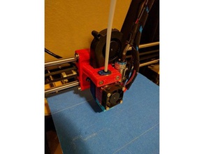 all one x carriage lite6 mount 3d printer parts bowden e3d 3d print model - Mito3D