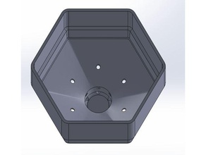 hex auto-arrosage planteur l'arrosage 3d print model - Mito3D