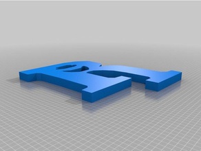 r-symbol 3d-drucken 3d print model - Mito3D
