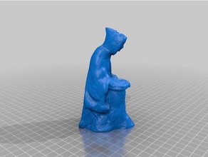 moine sculptures makerbotdigitizer la numérisation 3d print model - Mito3D