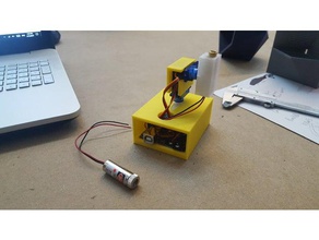 arduino uno + servo laser montieren - Elektronik mount servo-motor servo-mount 3d print model - Mito3D