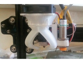 tevo fang duct 18mm probe mount 3d printer parts tarantula 3d print model - Mito3D