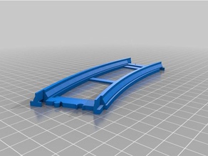 lego city trilho de trem compatível curvo brinquedos construção 3d print model - Mito3D