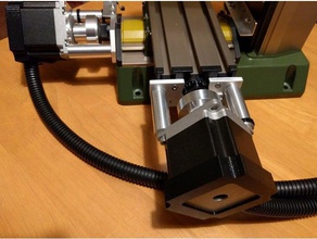 23 nema cap 16mm kablo kanalı kılıf elektronik yönetimi kap kanal oluklu son kapağı mf70 nema23 proxxon kol step motor 3d print model - Mito3D
