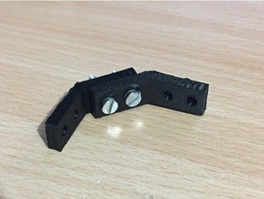 45 degree bracket parts 3d print model - Mito3D