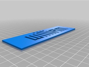 3d slash bookmark blank 3d print model - Mito3D