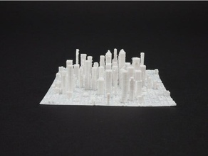 smallest city world buildings & structures 3d print model - Mito3D