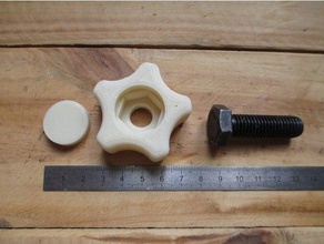 m12 handscrew head parts 3d print model - Mito3D