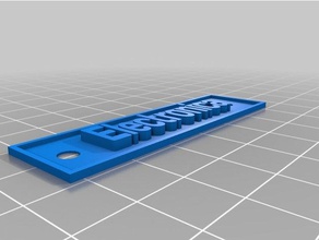 electronica sign signs & logos customized 3d print model - Mito3D