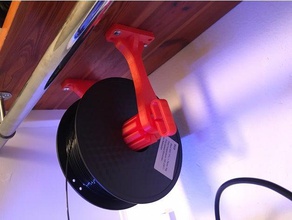 spool holder 3d printer accessories filament hanging 3d print model - Mito3D