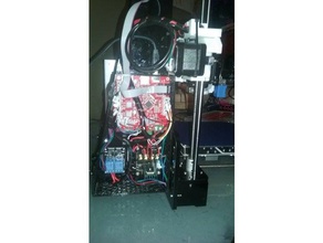 anet a8 mainboard case mosfet relay plus rpi mount 3d printer parts enclosure octopi raspberry pi work progress 3d print model - Mito3D