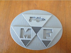 massey ferguson insignia monedas & insignias 3d print model - Mito3D