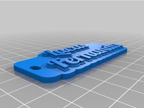 lucas fernanda keychains customized 3d print model - Mito3D