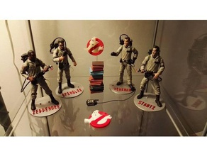 ghostbusters mattel 6-inch figure stands toy & game accessories 3d print model - Mito3D