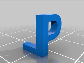 özelleştirilmiş tof benim 3d mektup blok işaretler ve logolar 3d print model - Mito3D