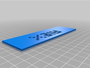 3d slash bookmark blank 3d print model - Mito3D