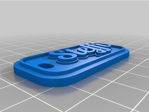 steffi keychain keychains customized 3d print model - Mito3D