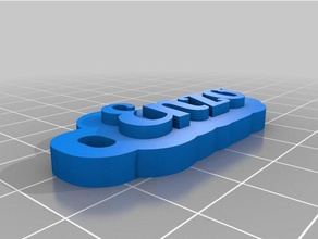 enzo i portachiavi su misura 3d print model - Mito3D