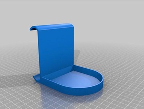 bed mounted drink coaster gadgets 3d print model - Mito3D