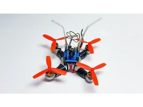 hequad94 micro brushless fpv homeracer r c vehicles br1103 racer hequad microquad miniquadracing pico blx quadcopter frame quadrocopter 3d print model - Mito3D