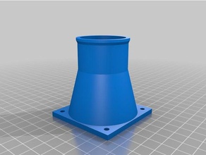 my customized duct pipe adaptor small printbeds too tools 3d print model - Mito3D