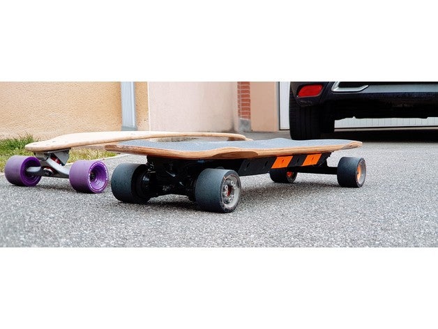 skate elétrico de bateria e vescs compartimento modular esporte & ao ar livre a elétrica longboard torqueboards vesc 3D print model - Mito3D