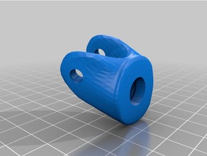 rotación oblicua de la bisagra robótica oreja el conejo 3d print model - Mito3D