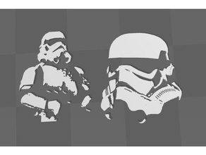 storm trooper 3d wall art printing 3d print model - Mito3D