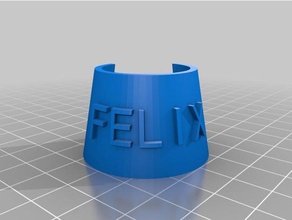 bottle name tag generator felix food & drink customized 3d print model - Mito3D