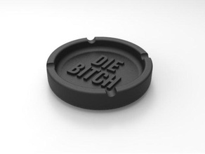 rude ashtray household supplies ash cigarrete 3d print model - Mito3D