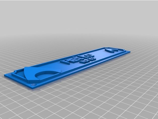 arrow light plate office customized 3D print model - Mito3D