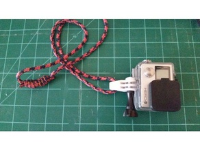 gopro cord mount - necklace wrist 3d print model - Mito3D