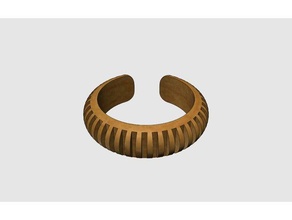 wooden round bracelet bracelets 3d print model - Mito3D