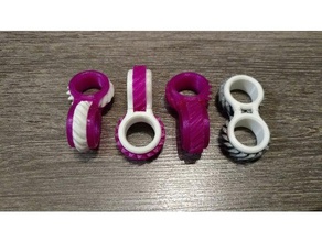 pequena engrenagem helicoidal fidget brinquedo mecânico de brinquedos 3d print model - Mito3D