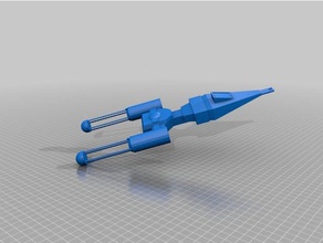 y-wing 3d printing 3d print model - Mito3D