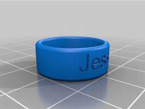 size 6 rings customized 3d print model - Mito3D