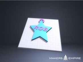name badge art 3d print model - Mito3D