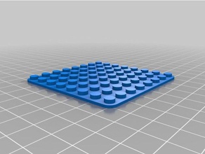 8x8 baseplate construction toys customized 3d print model - Mito3D